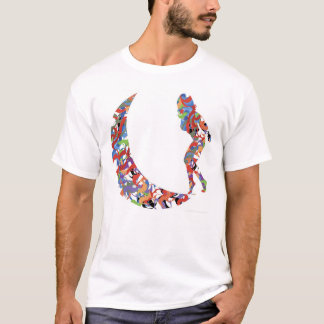 Camiseta Mulher na lua