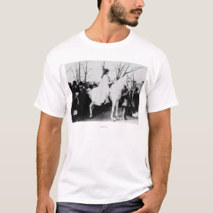 Camiseta Mulher na Parada de Sufrágio da Mulher do Cavalo