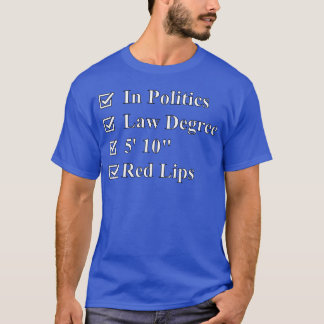 Camiseta Mulher na política menina