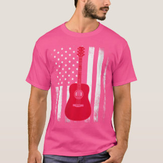 Camiseta Mulher Nacional Americana Bandeira Acústica Americ