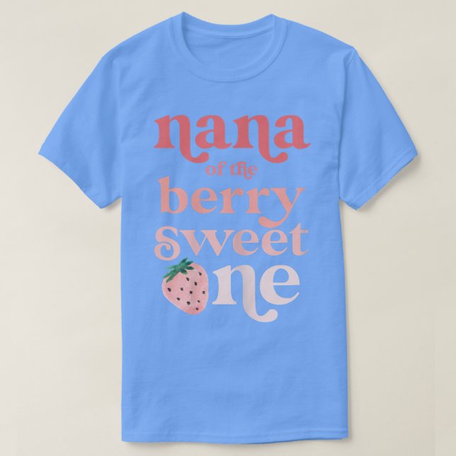Camiseta Mulher Nana do Berry Sweet One Strawberry Firs (Frente do Design)