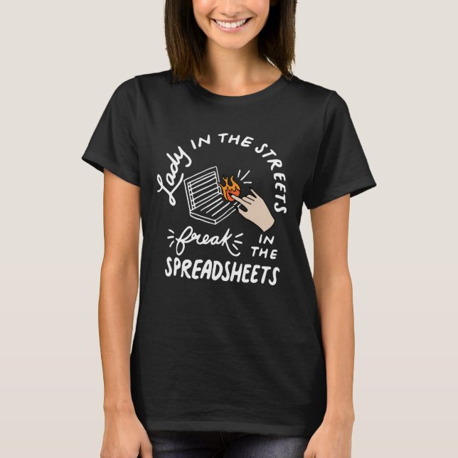 Camiseta Mulher nas Ruas Louca nas Planilhas (Frente)
