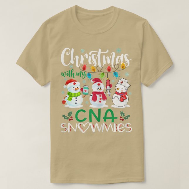 Camiseta Mulher Natal Com Minha Enfermeira Nu Stetho (Frente do Design)