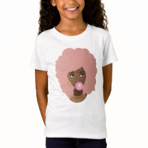 Mulher Negra, Cor-de-rosa, Goma-Bolha Cor-de-rosa