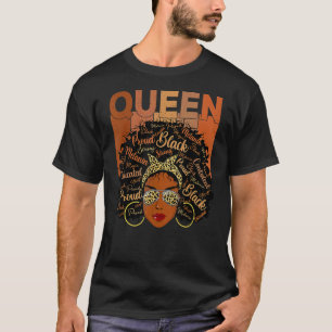 Camiseta Mulher Negra Educou Forte Melanina Rainha Africana