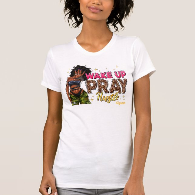 Camiseta Mulher Negra Espiritual com Graça Divina (Frente)
