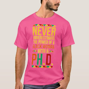 Camiseta Mulher Negra Formando de Doutora Negra Graduação P