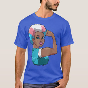 Camiseta Mulher Negra Forte Orgulho Transgênero História Ne