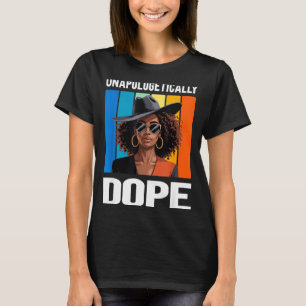 Camiseta Mulher Negra Retrô Sem Desculpas