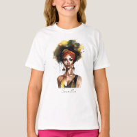 Mulher Negra Vestindo Quebra-Cabeça Étnica