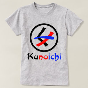 Camiseta Mulher Ninja Kunoichi く ノ 一