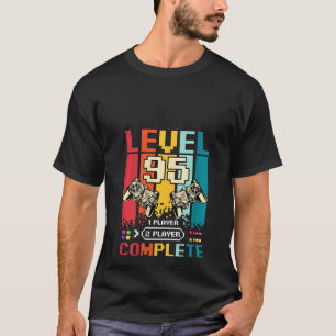 Camiseta Mulher Nível 95 Gamer Vintage Retro 95 Ye completo