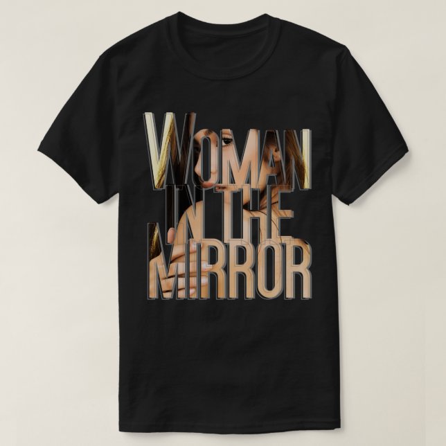 Camiseta Mulher no Espelho (Frente do Design)