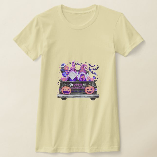 Camiseta Mulher no Halloween Pickup Truck T-Shirt (Postura )
