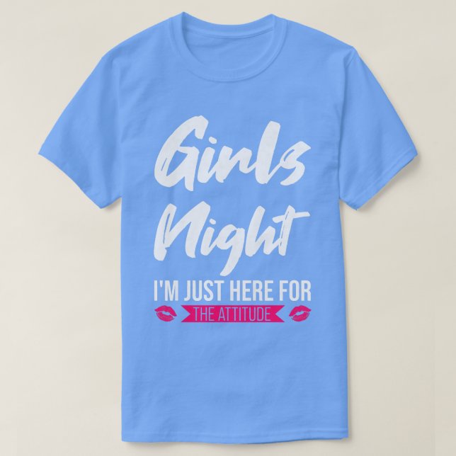 Camiseta Mulher, noite, estou aqui para a festa de atitude (Frente do Design)