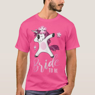 Camiseta Mulher noiva: JGA unicórnio dabbing solteiro pa