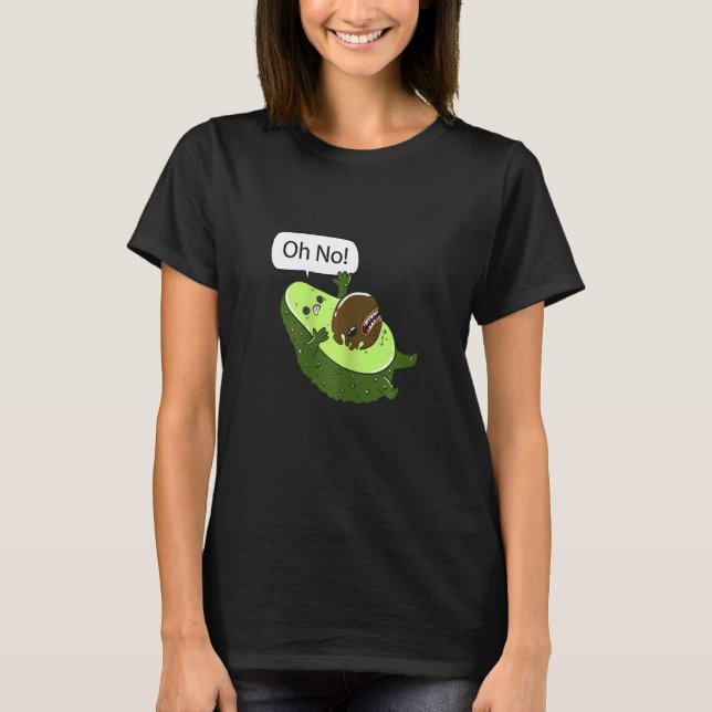 Camiseta Mulher Oh Sem Alienígena de Avocado Grávida Mamãe  (Frente)