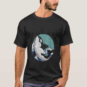 Camiseta Mulher Orca Onda Baleia Animal do Oceano V Né