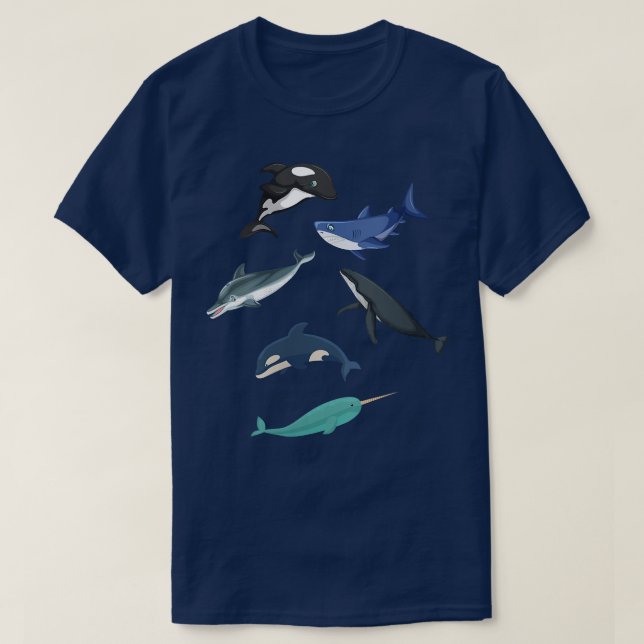 Camiseta Mulher Orca Plush Shark Tee Tee Tee Women Shark Sh (Frente do Design)