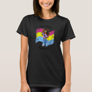 Camiseta Mulher Orgulho Pansexual Escorpião Rainha Zodiac P