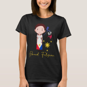 Camiseta Mulher orgulhosa das Filipinas Filipina Pide Pinay