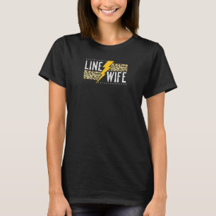 Camiseta Mulher Orgulhosa Esposa da Linha - Trabalhadora Li