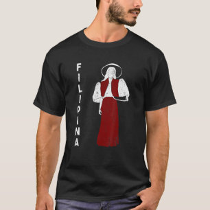 Camiseta Mulher Orgulhosa Filipina Pinay Filipiniana das Fi