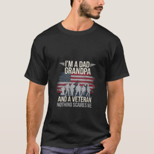 Camiseta Mulher Pai Veterano Vovô Bandeira Americana Orud M