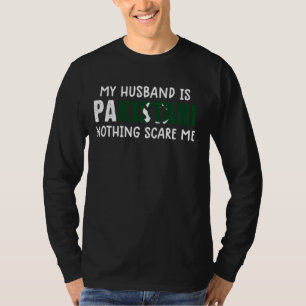 Camiseta Mulher paquistanesa esposa de bandeira paquistanes