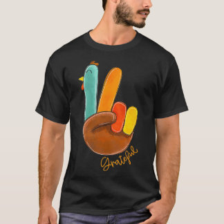 Camiseta Mulher: Paz Ama Turquia Grateful Turkey