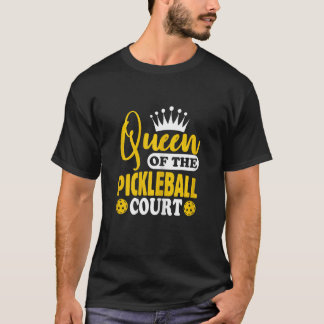 Camiseta Mulher Pickleball Rainha Da Corte De Pickleball Pi