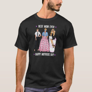 Camiseta Mulher Piloto de Mulher Melhor Mãe Mamãe Mãe Da