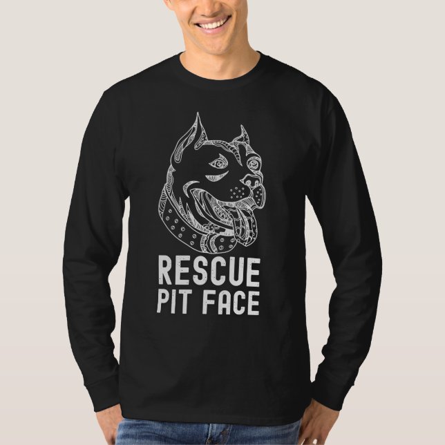 Camiseta Mulher Pitbull Resgate Pit Encarado Engraçado Pitb (Frente)