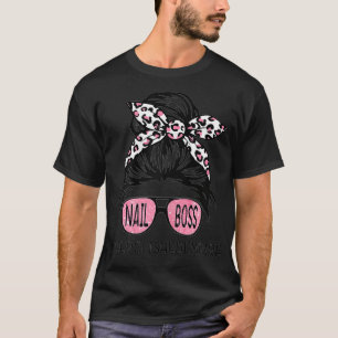 Camiseta Mulher PoA7 Mensagem Bun Nail Chefe O Esvazio Poli