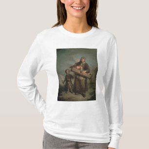 Camiseta Mulher pobre com crianças