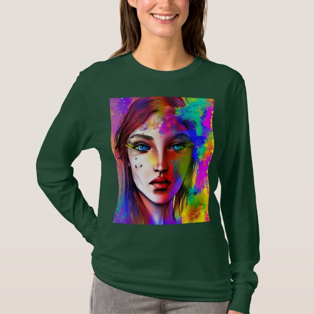 Camiseta Mulher poderosa urbana (Frente)