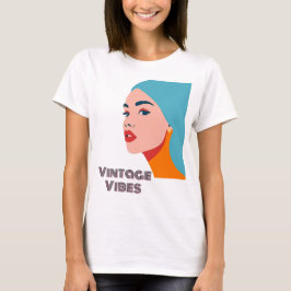 Camiseta Mulher Pop de Arte Retroativa - Ilustração Negrito