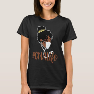 Camiseta Mulher Preta CNA Vida Emergência Enfermeira Assist
