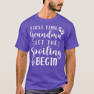 Camiseta Mulher Primeira Vez Vovó Deixar O Mal Começar P