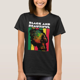 Camiseta Mulher Professora Negra e Bonita Mês da História N