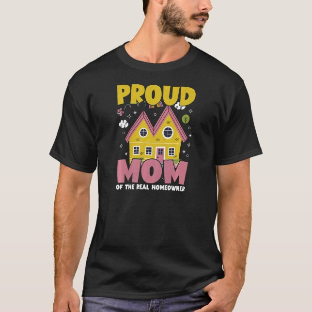 Camiseta Mulher Proprietária Mãe Comprador Imobiliário Orgu (Frente)