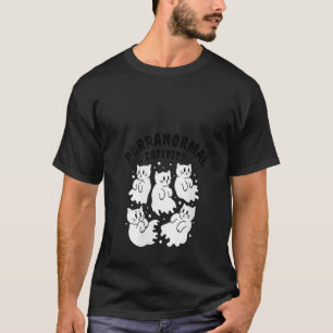 Camiseta Mulher Puranormal Gato Fantasma Cartografia