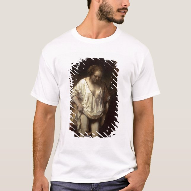Camiseta Mulher que banha-se em um córrego, 1654 (Frente)