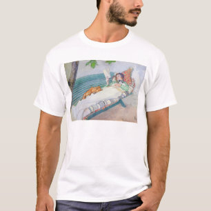Camiseta Mulher que encontra-se em um banco, 1913