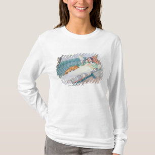 Camiseta Mulher que encontra-se em um banco, 1913 (w/c no