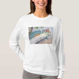 Camiseta Mulher que encontra-se em um banco, 1913 (w/c no