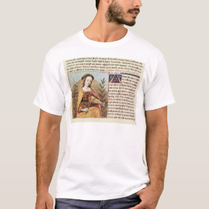 Camiseta Mulher que joga um viol