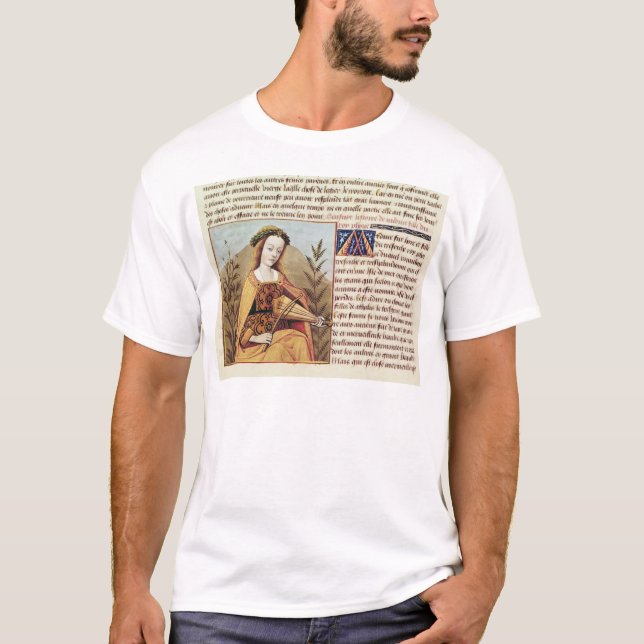 Camiseta Mulher que joga um viol (Frente)