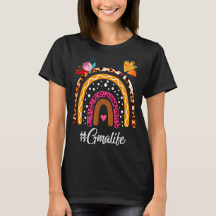 Camiseta Mulher Rainbow Leopard Gma Life For Dia de as mães