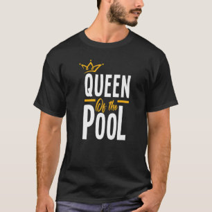 Camiseta Mulher Rainha Dos Nadadores Da Piscina Nadando